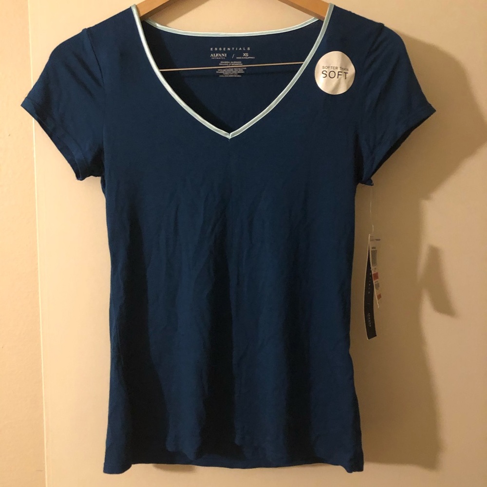 Alfani Intimates Essentials Super Soft Pajama Top